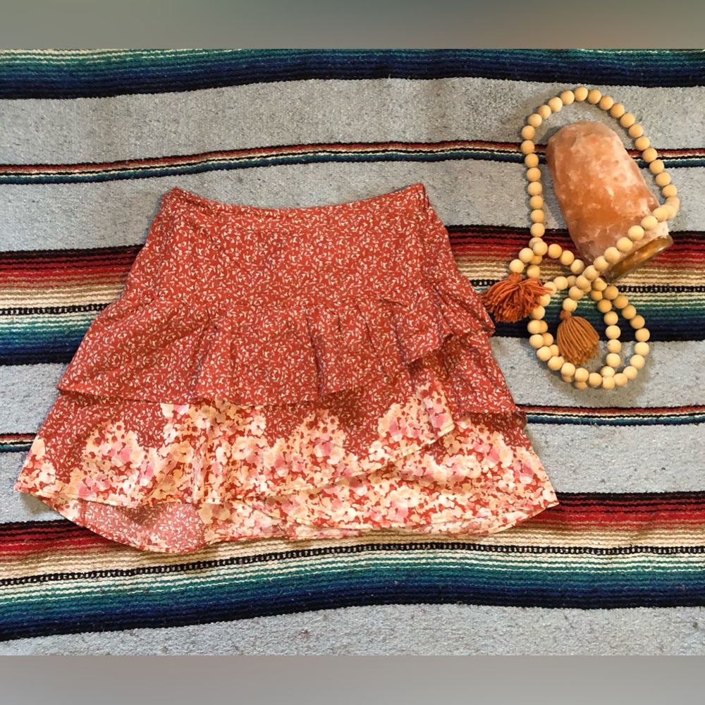 ALTAR’D STATE Mini Floral Skirt